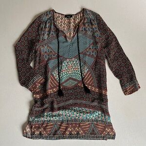 Tolani 100% silk Boho Tunic
